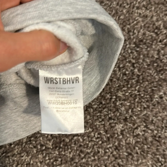 WRSTBHVR worst behavior embroidered hoodie - Picture 5 of 6